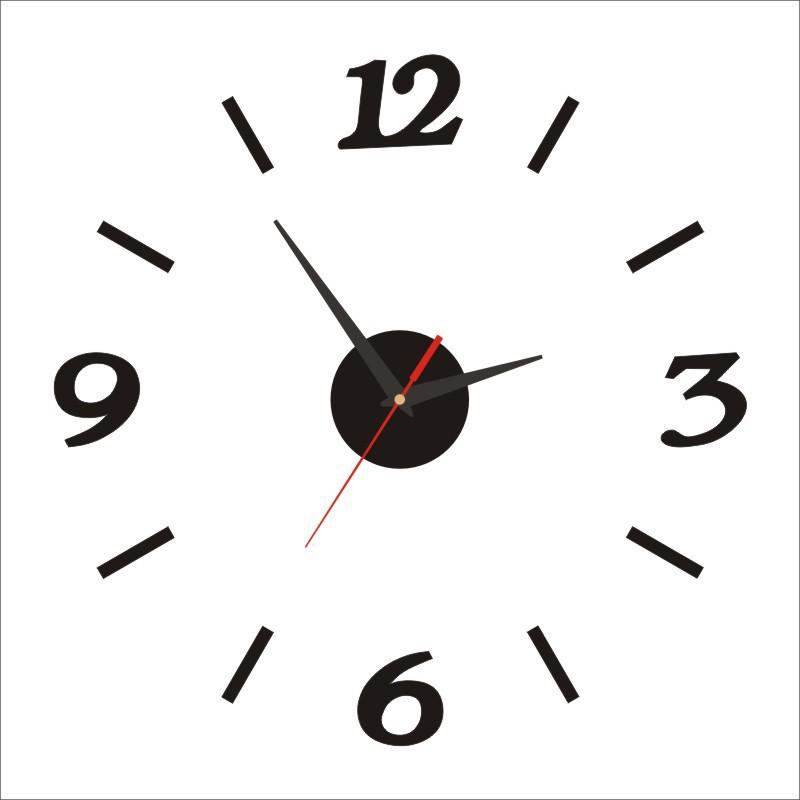 Minimalist Living Room Acrylic Wall Clock Creative DIY Art Clock Personalized Decoration Wall Sticker Clock
