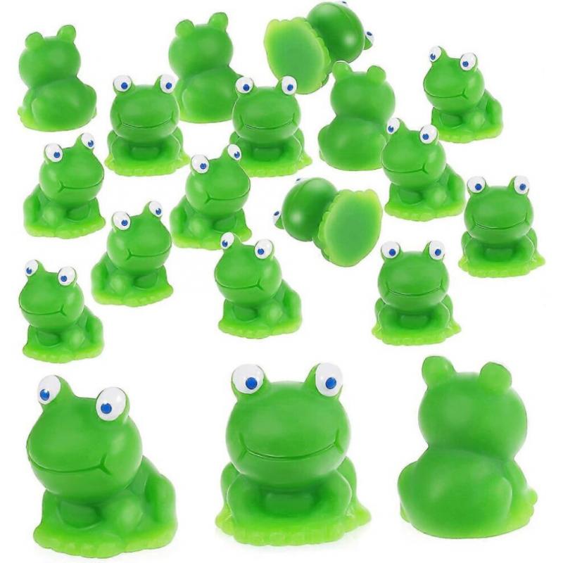 20 kleine Frösche, Mini-Frösche, Miniaturtiermodelle