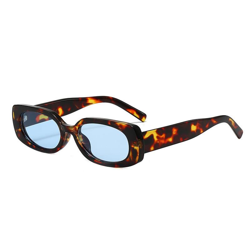 Hip Hop Square Frame Sunglasses With Uv400 Protection For Outdoor Activities And Fashion Style