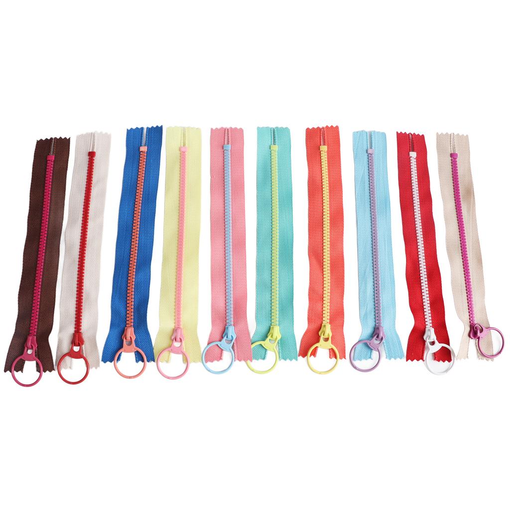 10pcs Close End Handcraft Zipper 30cm Length Colorful DIY Zippers for Bag Clothing