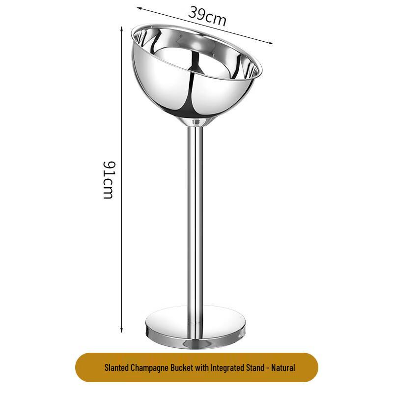 

ZISIZ Upright Champagne & Wine Ice Bucket with Stand