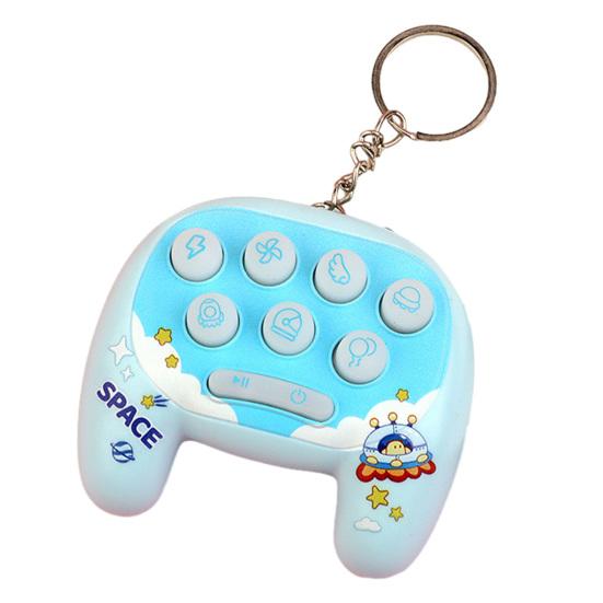 

Cartoon Handheld Game Keychain with Whack-a-Mole LED Light Mini Electronic Toy Pendant for Bags Backpacks Fun Grab Machine Prize Gift for Kids Teens