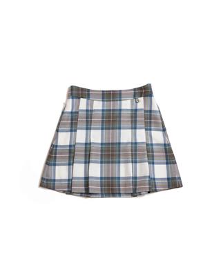 The Green Cup [The Green Cup X Manners] Cream Tartan Skirt