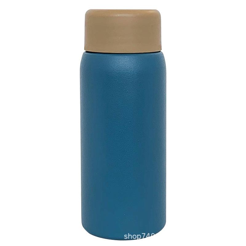 Frosted Mini Thermos Cup For Women, Small And Portable With Tea Compartment, Simple Small-Capacity Water Cup, Portable Pocket Cup
