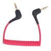 3.5mm for TRS to for TRS Adapter Mic Cord PVC OFC Coiled Microphone Patch Cable for Rode SC2 Smartphones Video Mic