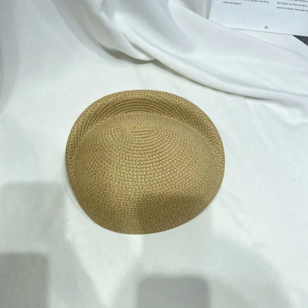 Classic Straw Beret Hat Elegant Fedora Hat Fashion Sun Hat Summer Wear