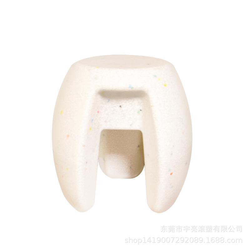 Simple Thick Plastic Chair Color Blocking Strong Load-bearing Capacity for Hallway Shoe Bench Tea Table Low Stool Home Furniture
