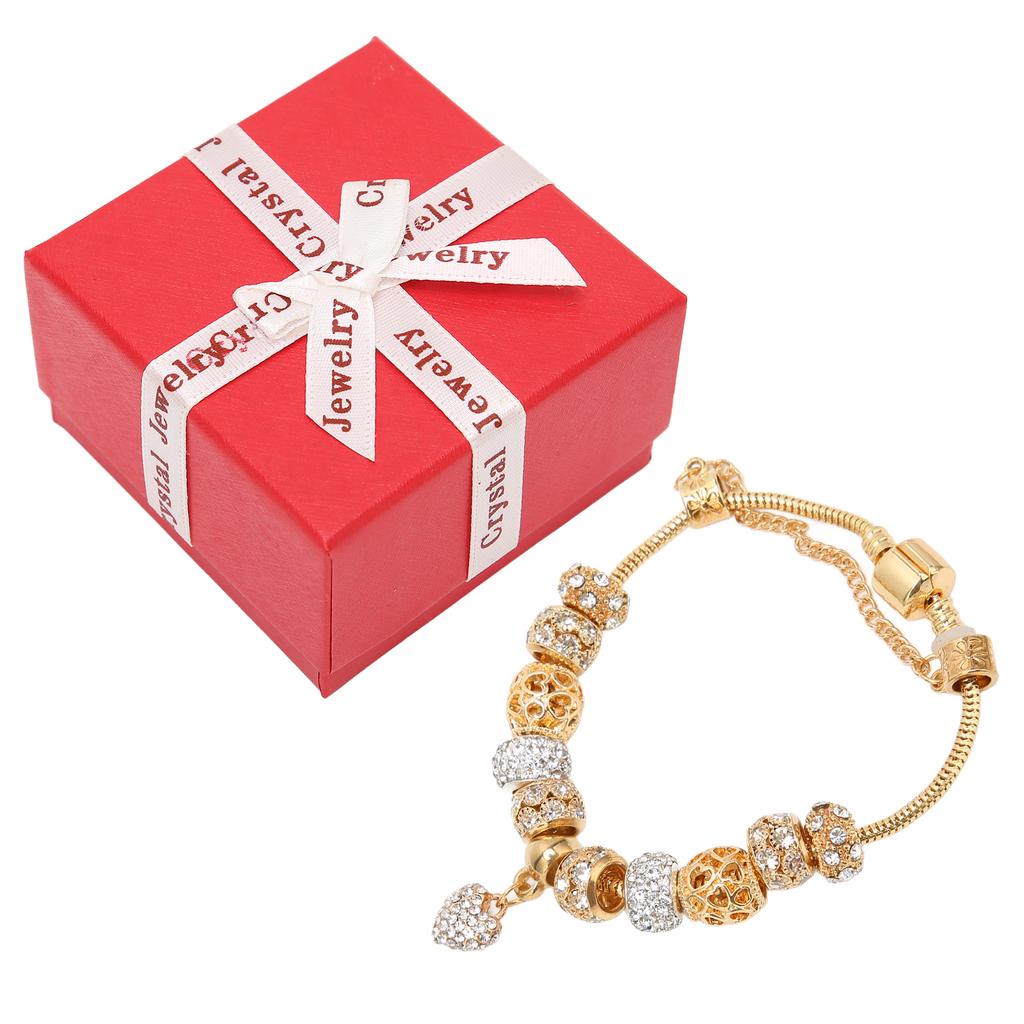 Women Bracelet Diamond Alloy Diamond Fashion Simple Charm Hollow Jewelry Girls Mom Lady Gift