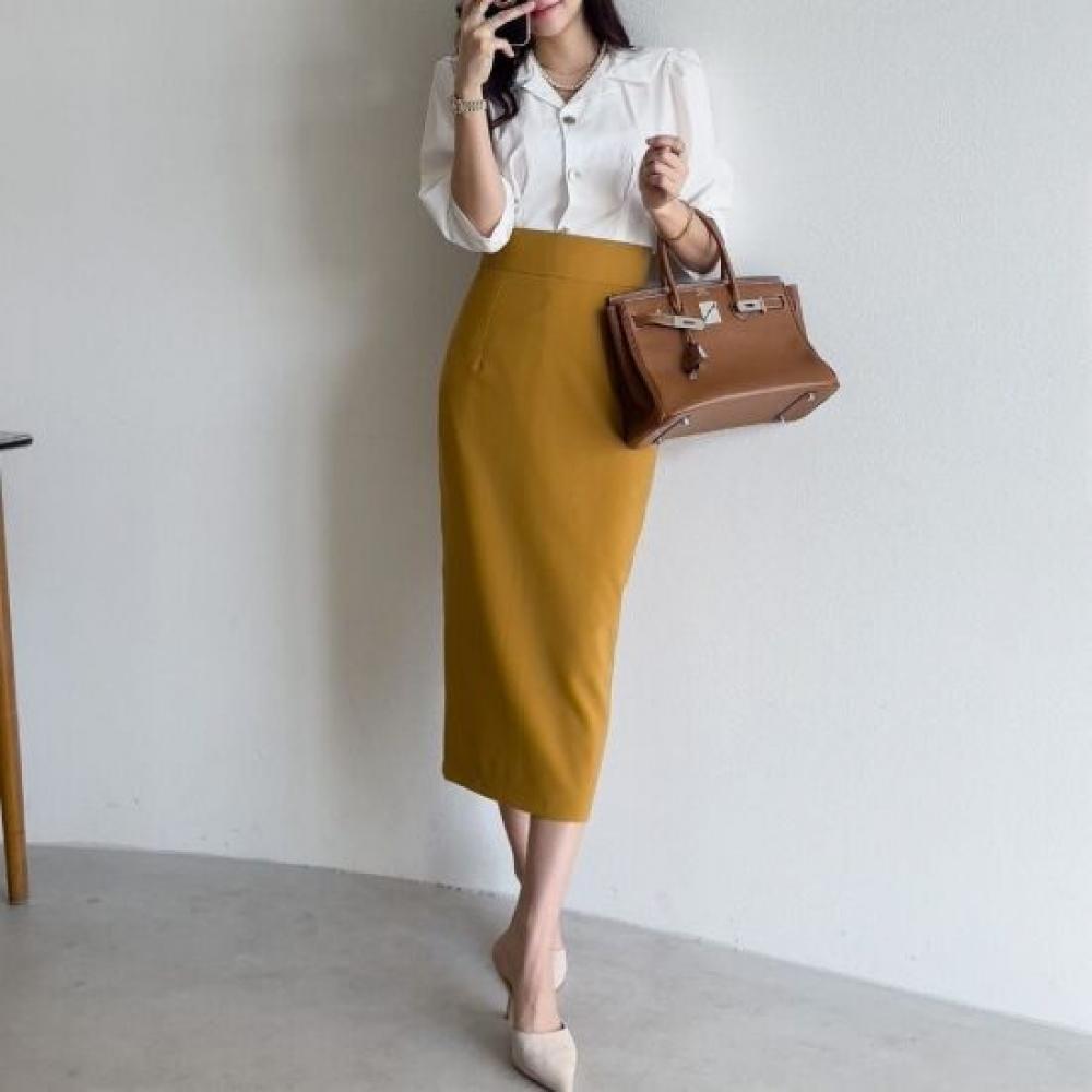 Style Latte Women S HigH waiSt H Line Skirt