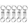 20PCS Stainless Steel Fishing Rolling Connector Fishing Swivel Connector  for Fishing Accessories