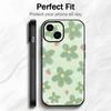 Sage Green Groovy Flowers Art Phone Case Phone Case Soft Packaging Lightweight For iPhone17 16 15 14 13ProMax
