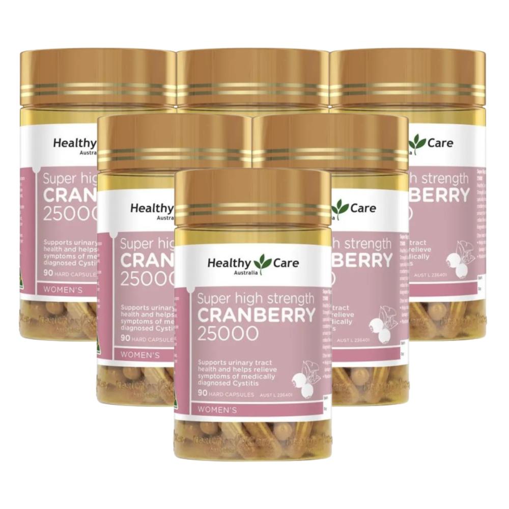 Healthy Care Super Cranberry 25000 90 Capsules X 6
