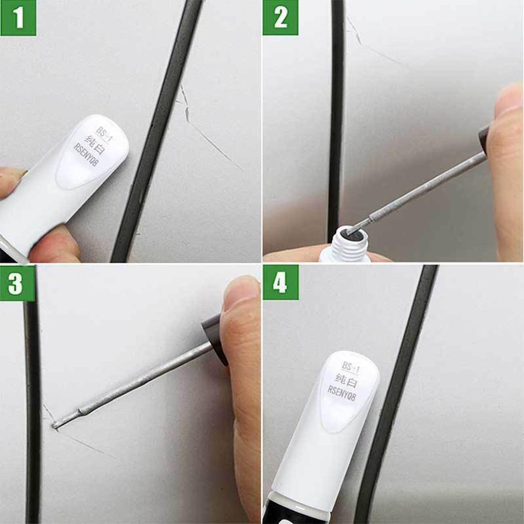 Mayitr 1 шт. Черный Белый Красный Серебряный Ручка для ремонта царапин на автомобильной — фото 9