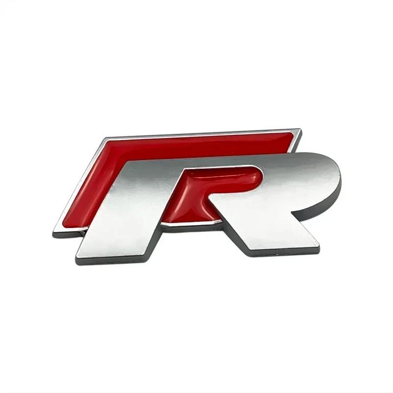 YKPSC1 VW 2026 Hot 3D Car Badge Decal Grill Side Rear Trunk Emblem Sticker for Volkswagen Rline R Logo Polo Passat B5 B6 B7 Golf Jetta