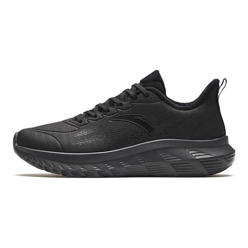 Anta Light Cloud Cushioning Abrasion Resistant Lightweight Low top Running Shoes Men's Black 112345530-10