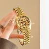 Neue Damenarmbanduhr mit Leopardenmuster-Armband Modisch und Trendig Hochwertiger Unisex-Stil Modell Exquisite Damenarmbanduhr.