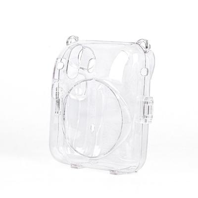 Transparent Case for Fujifilm Instax Mini 12 Crystal Instant Camera Shoulder Bag Protective Cover Storage Bag with Strap