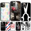Funny Letter Barber Shop Hair Phone Case Cover For iPhone 17 Air 15 16 Pro Max 14 13 12 11 Pro Max Plus Coque