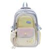 Schoolbag Schoolbag Female Korean High Value Ins New Dopamine Contrasting Color College Style Primary and Secondary School Students 1-1 Grade Backpack