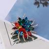 Klassische handgemachte bunte Strass-Brosche in Blumenform, Vintage-Stil, Hut, Schal, Schal, Abzeichen, Brautgeschenk, Kleid-Accessoires