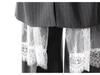 European & American Style 3-in-1 Detachable Lace-Trim Striped Pants - Autumn Collection