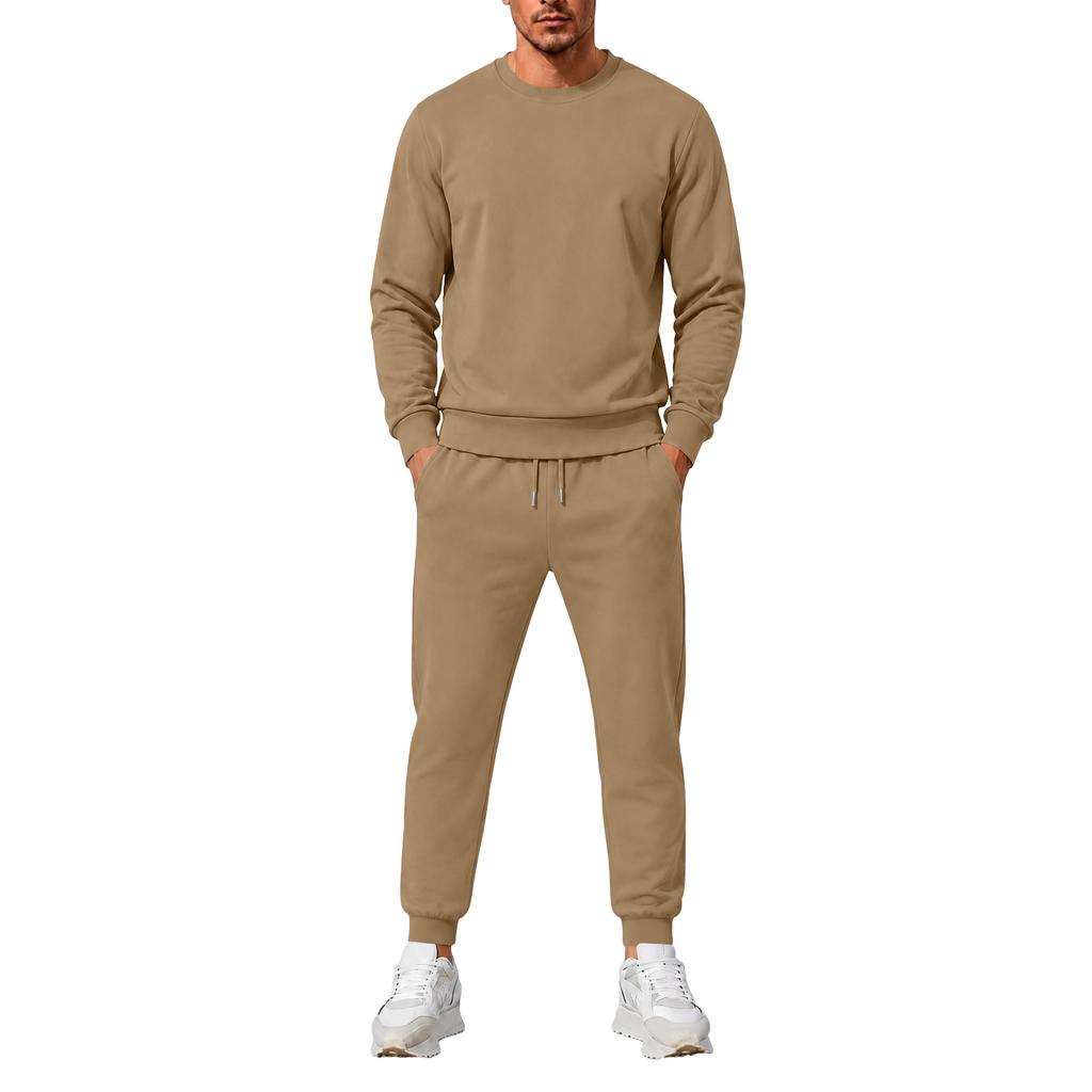Men's Hooded Sweatshirt and Sweatpants 2 Piece Set Casual Athletic Outfit