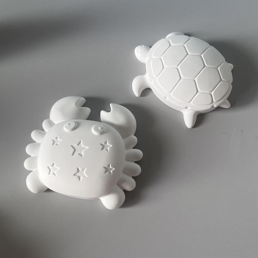 Animal Shape Mould White Turtle Storage Box Mold Crab Silicone Mould With Lid Storage Box Plaster Mold For Soap Molding Home