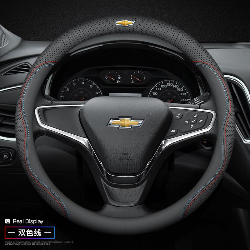 Leren Stuurwielhoes voor Chevrolet Chevy Equinox Malibu Impala Aveo Traverse 2011 2012 - 2022 2023 2024 Accessoires