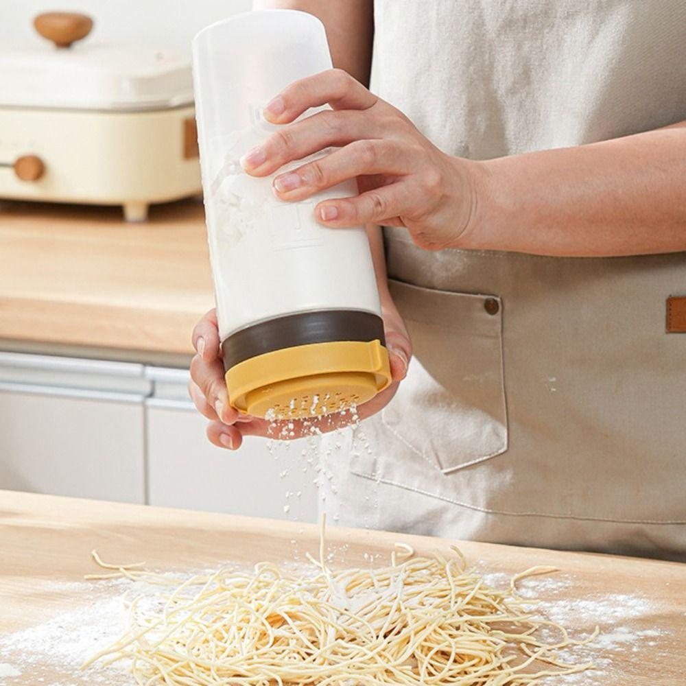 Rotatable Lid Barbecue Condiment Bottle Dustproof Scaled Seasoning Bottle Removable Plastic Kitchen Condiment Container