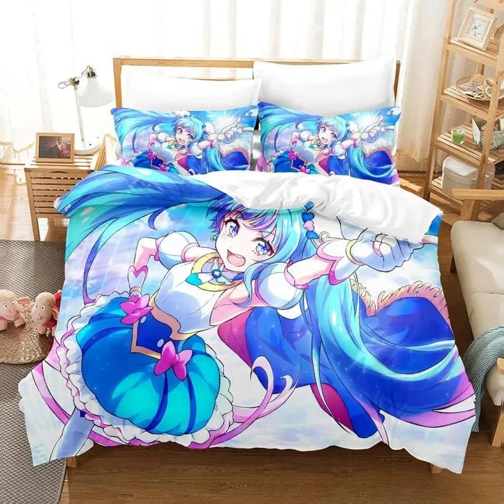 Comforter 3D Anime Kawaii Girls Sora Harewataru Bedding Set Printed With Soft Single Double Queen Super King Size