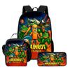 Wooden Stick Man Brain Rot Schoolbag High Definition Printing Leisure Cross Border Light Backpack