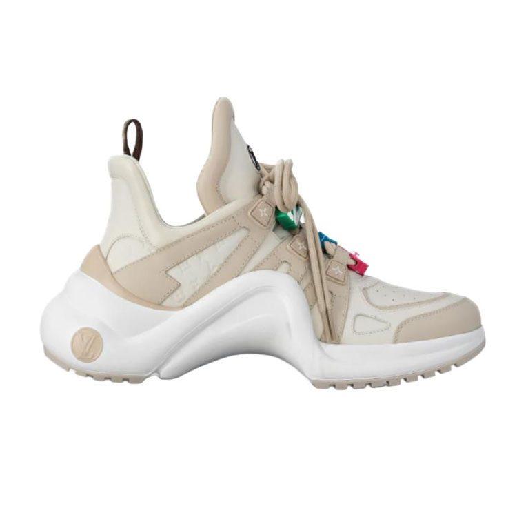 Louis Vuitton Archlight Cow Leather Low Top Chunky Sneakers 5cm Women's Beige 1AD27I