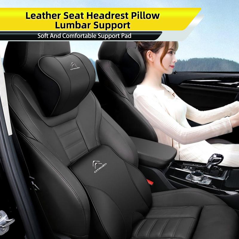 Car Seat Headrest Lumbar Support Pillow Waist Pad Backrest Accessories For Citroen C4 C3 C5 C1 C2 Berlingo Celysee Cactus Picass