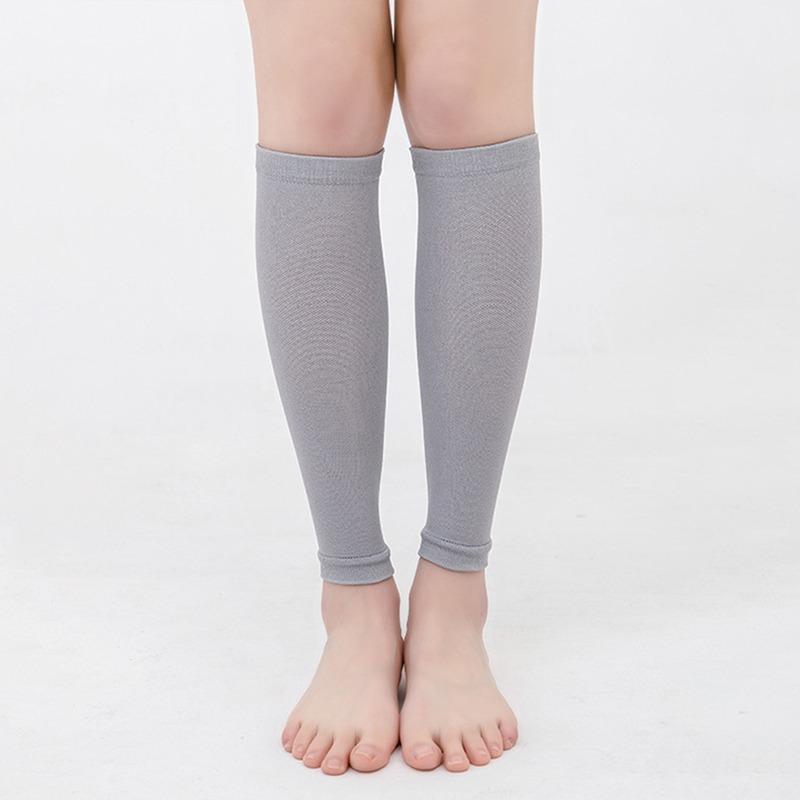 1Pair Sports Calf Support Sleeves Leg Footless Compression Socks Fit for Splints Varicose Veins Lymphedema Running Cycling