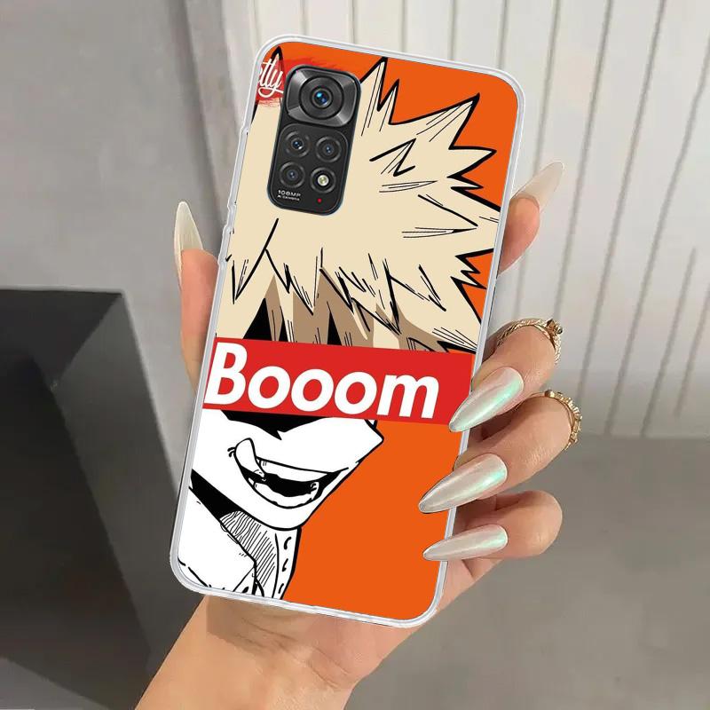 My Hero MHA Bakugou Katsuki Phone Case for Xiaomi Redmi Note 15 14 14S 13 12S 12 Pro 11S 11 Plus 11T 11E 10S Soft Funda Print Sh