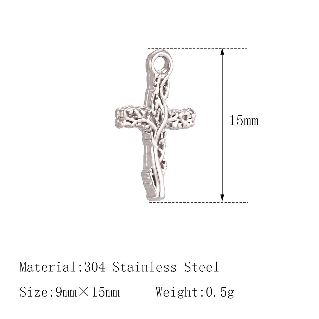 3Pcs Pet Dog Claw/Compass North Star/Sea Wave/Cat's Paw Charms Stainless Small Pendants for Necklace Bracelet DIY Jewelry Making