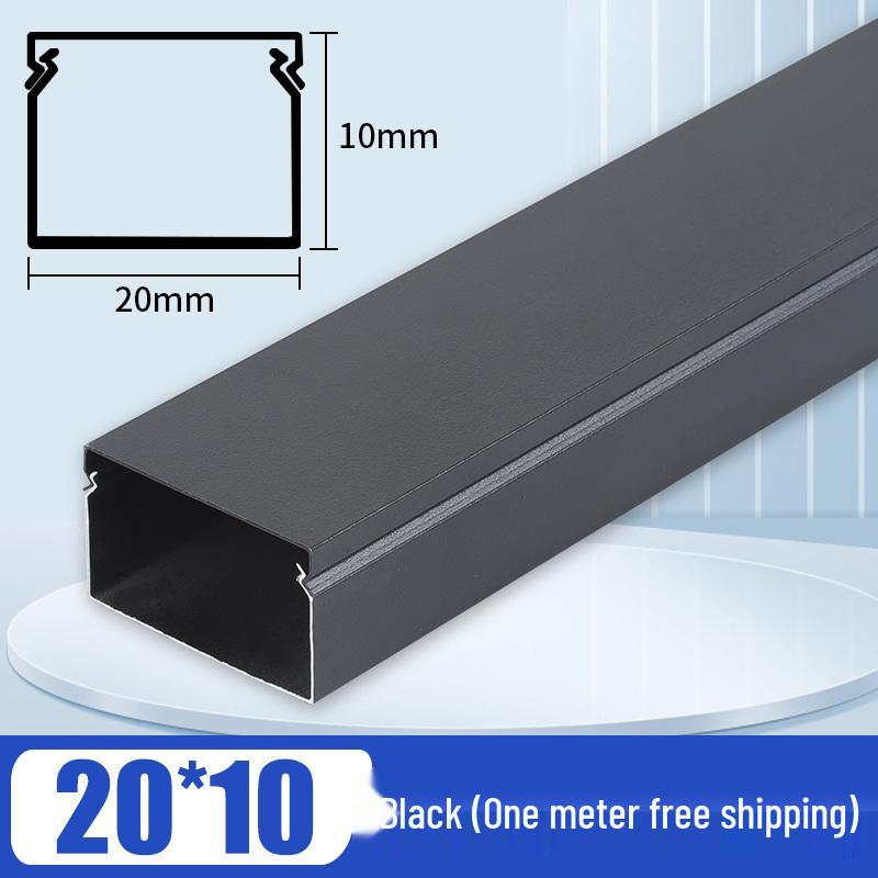 Aluminum Square Wire Trunking with Concealed Metal Clip Cover