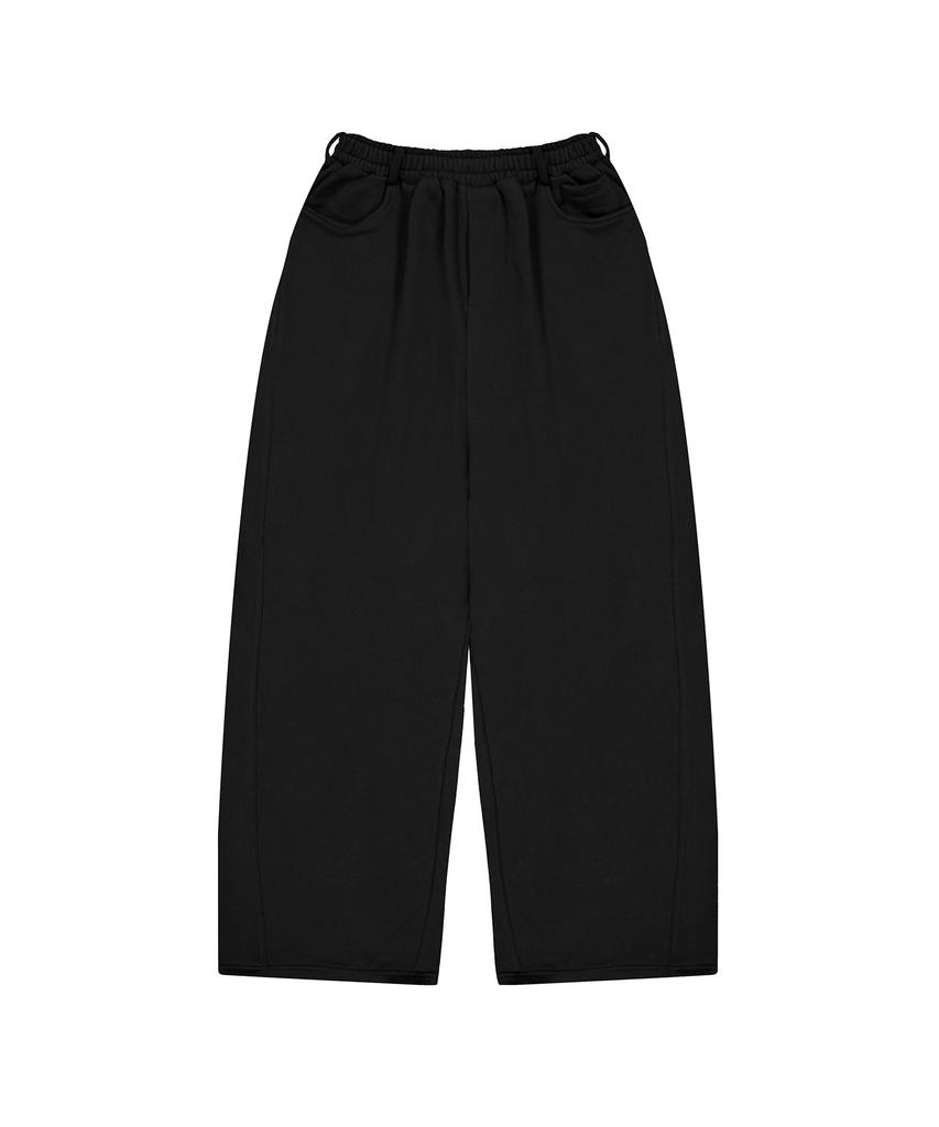 STANDARDERROR [All Seasons Or Fleece-Lined] 87-Stan277 Belted Obi Wide Loose Fit Sweatpants (3 Colors)