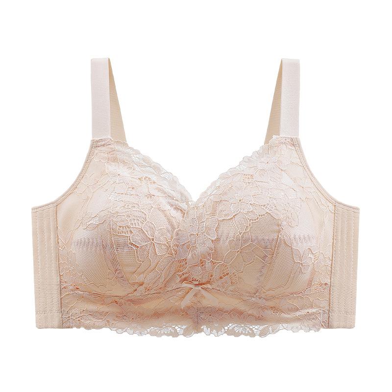 Large breasts show small, thin lace, light and breathable, and the secondary breasts are closed to prevent sagging and gathering. Adjustable bra cover