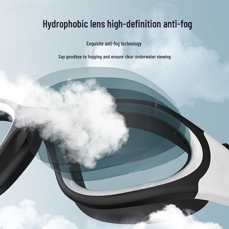 High-Definition Waterproof Anti-Fog Swimming Goggles - Unisex Casual & Professional Style