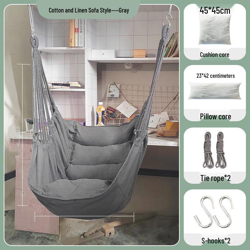 Thickened Anti-Rollover Swing Chair for Dorms, Bedrooms, Balconies