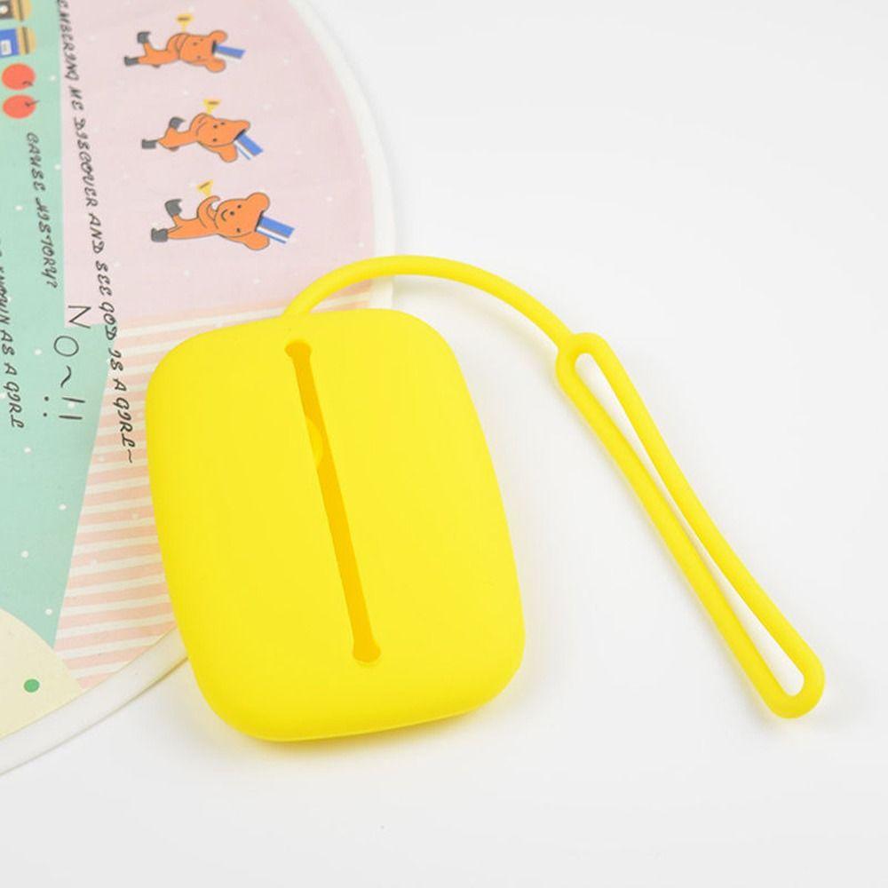 Pure Color Simple Coin Purse With Lanyard Key Case Fashion Students Bus Card Cover  Students