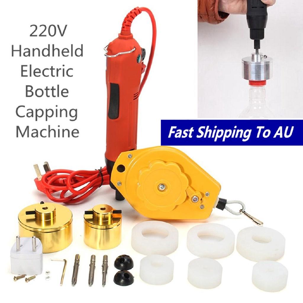 220V 80W New Handheld Electric Bottle Capping Machine Cap Sealer Sealing Machine