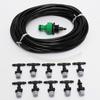 10M/32.8FT DIY Misting Irrigation Kit with Hose Nozzles Quick Connectors Self-Watering System