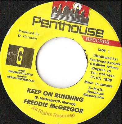 7inch Record FREDDIE MCGREGOR - Keep On Running None Penthouse Recor 1999 UK Reggae, Ska & Dub Used