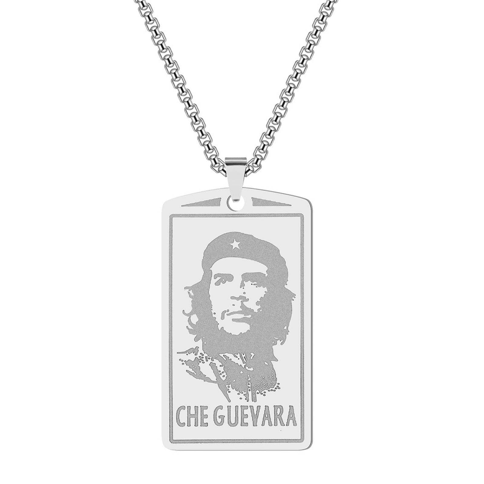 Ernesto Che Guevara Pendant Necklace Stainless Steel Jewelry Gifts for Women Men