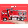 1/32 Alloy Water Tanker Model Simulation Fire Transport Vehicle Pull Back Car Inertia Toy Car Metal Children Toy Car