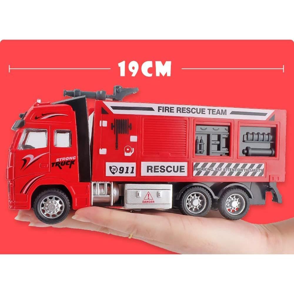 1/32 Alloy Water Tanker Model Simulation Fire Transport Vehicle Pull Back Car Inertia Toy Car Metal Children Toy Car