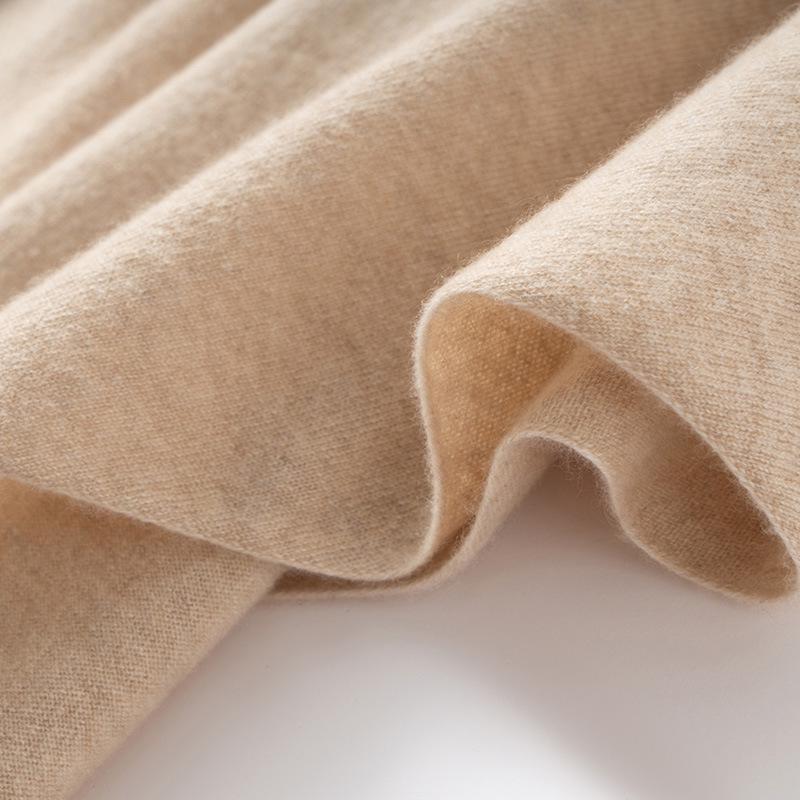 Women's 100% Pure Cashmere Triangle Scarf - Autumn/Winter Style, Warm and Versatile Knit Shawl