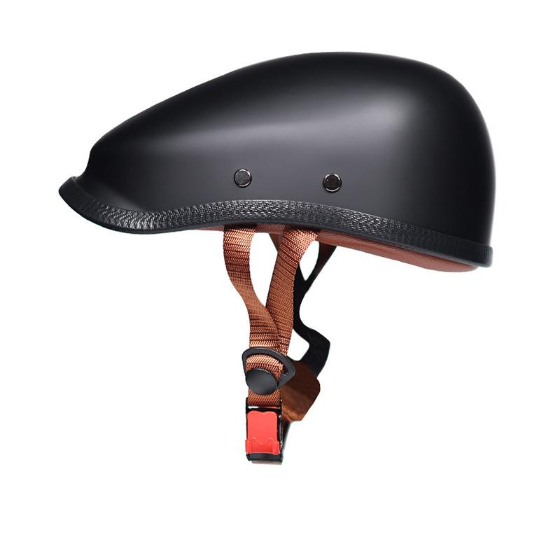 Vintage Beret and Scoop Helmet Water Scoop Helmet Half Helmet Summer Helmet Gangster Japanese Style Non-motorcycle Internet Celebrity Riding